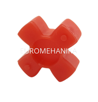 Упругий элемент для муфты без люфта GS 14 (TRASCO ES 14), 98 Shore A, красный, EMT - Евромеханика