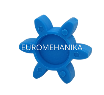 Упругий элемент для муфты без люфта GS 19/24 (TRASCO ES 19/24), 80 Shore A, синий, EMT - Евромеханика