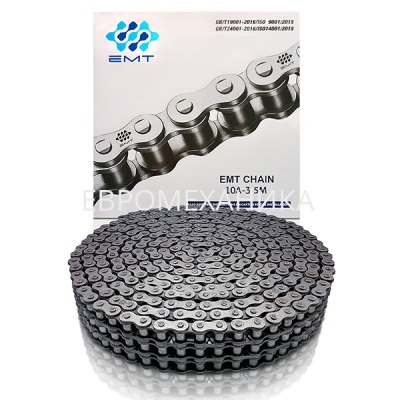 Цепь роликовая 10A-3 (50-3), EMT - Евромеханика