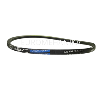 Ремень клиновой A32, 13х 813Li/ 843Ld, V-BELT HARDLINE, EMT - Евромеханика
