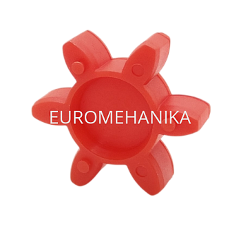 Упругий элемент для муфты без люфта GS 19/24 (TRASCO ES 19/24), 98 Shore A, красный, EMT - Евромеханика