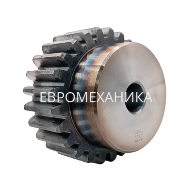 Шестерня цилиндрическая M=2 Z=60 с закалкой зуба (PM28T60), EMT - Евромеханика