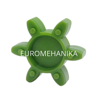 Упругий элемент для муфты без люфта GS 19/24 (TRASCO ES 19/24), 64 Shore D, зеленый, EMT - Евромеханика