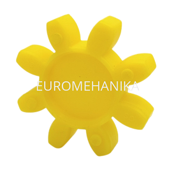 Упругий элемент для муфты без люфта GS 42 (TRASCO ES 42), 92 Shore A, желтый, EMT - Евромеханика