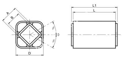Упругий элемент VIB Type AR-T 40 х 100 - Евромеханика