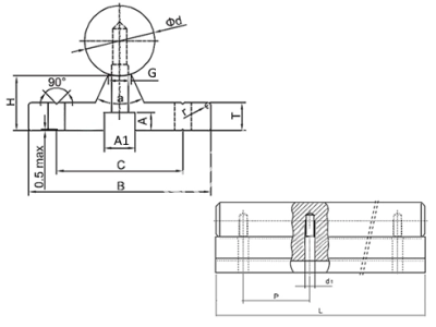 Вал прецизионный с опорой TBR25, L=4010 мм, EMT - Евромеханика