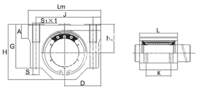 Модуль линейный (каретка) SC 12 UU (SCS12UU), EMT - Евромеханика
