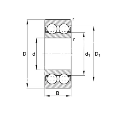 Подшипник 4309-B-TVH FAG - Евромеханика