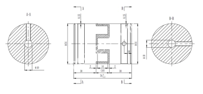Муфта кулачковая XL2-10x10 тип B-B (GE-T 24-32), СТАЛЬ, EMT - Евромеханика