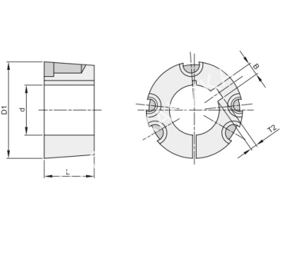 Втулка тапербуш 4545,d=95 мм - Евромеханика