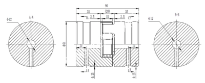 Муфта кулачковая XL6-25x25 тип B-B (GE-T 48-60), СТАЛЬ, EMT - Евромеханика