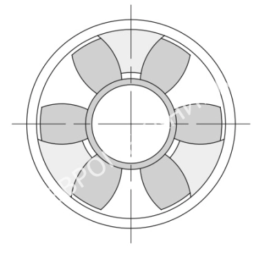 Полумуфта под расточку GEB HRC 280 - Евромеханика