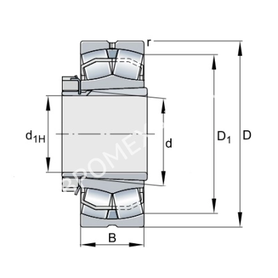Подшипник 22212-E1-XL-K FAG - Евромеханика